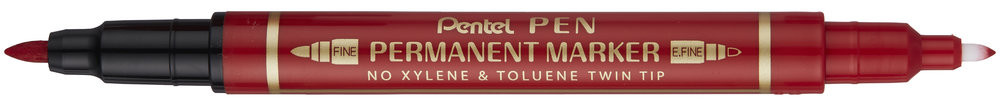 Foliopis dwustronny czerwony Pentel